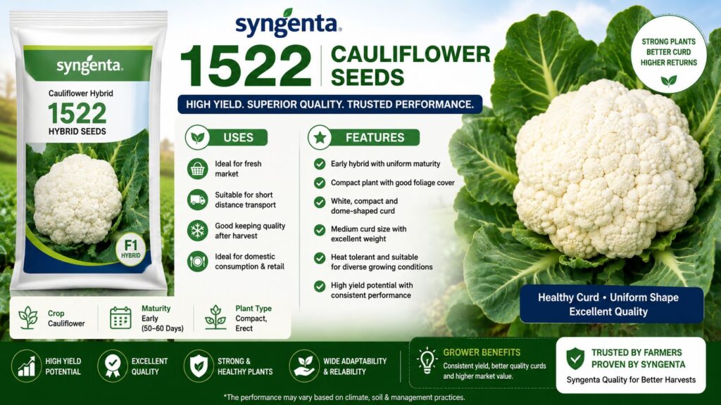 Syngenta 1522 Cauliflower seeds