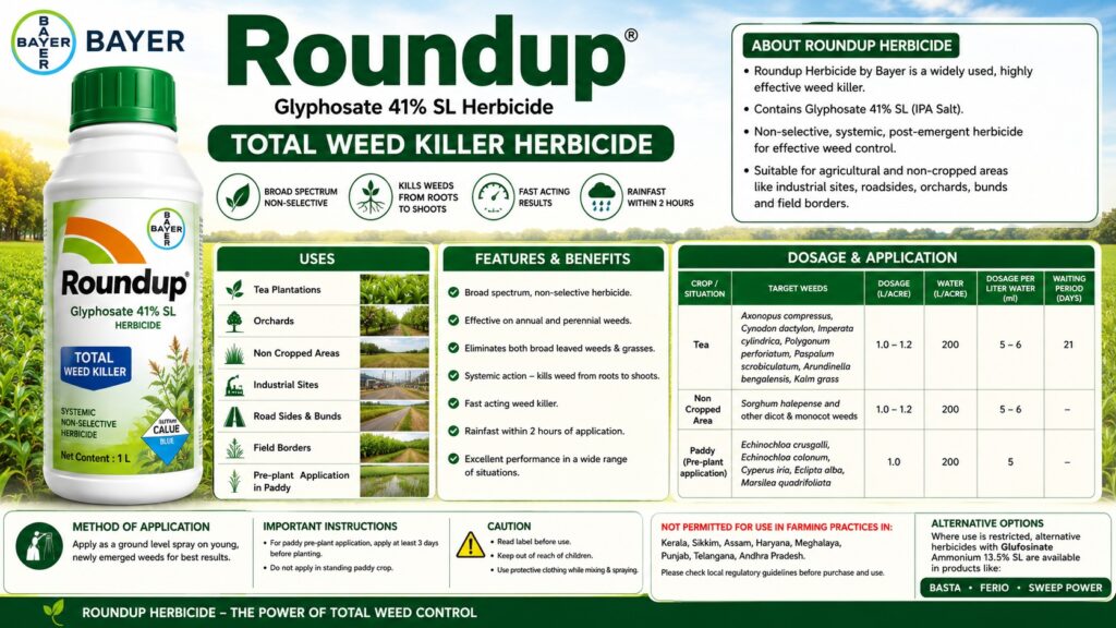 Bayer Roundup Glyphosate 41% Herbicide