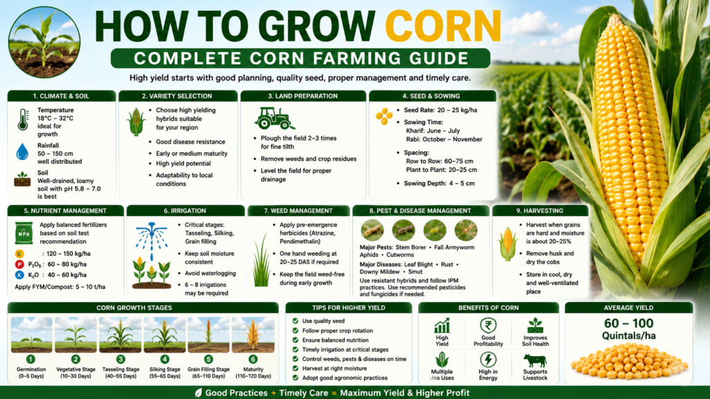 How to Grow Corn: Complete Corn Farming Guide