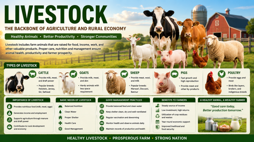 What do you mean by livestock?